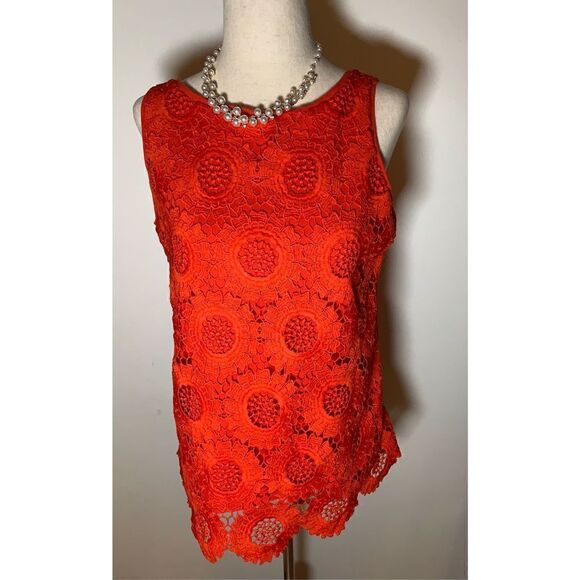 Loft sleeveless, orange, extra small shirt - Picture 2 of 4